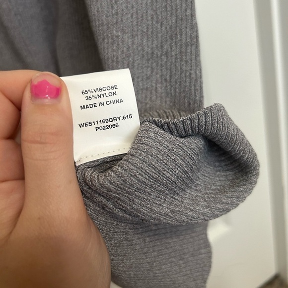 Dissh - Gomez Grey Strapless Rib Dress Size Medium - Picture 13 of 13